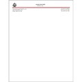 2-Color Recycled Letterhead; 100% Post Consumer, Natural