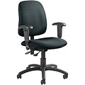 Global® Goal Low-Back Operator Chair with Arms; Grey