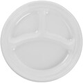 Dart® Impact Plastic Dinnerware Plates; 9, White, 500/Case