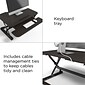 Union & Scale™ FlexFit™ 35" Manual Adjustable Desk Converter, Black (UN50710-CC)