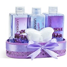 Freida and Joe Lavender Fragrance Bath & Body Gift Set in Wire Basket (FJ-23)