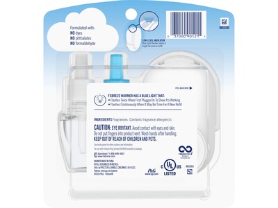 Febreze Fade Defy PLUG Air Freshener with Refill, Linen & Sky Scent, 0.87 Fl. Oz. (90121)