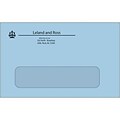 #6-3/4 Economy Envelopes with Window; 1-Color Printing, Blue