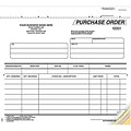 8-1/2x7 3-part Purchase Orders; White