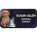 Custom Printed Medical Arts Press® Full-Color Veterinary Name Badges; Standard, Cat & Dog