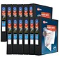 Avery Heavy Duty 1" 3-Ring View Binders, One Touch EZD Ring, Black 12/Pack (79699)