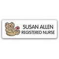 Medical Arts Press® Designer Name Badges; Standard, Teddy Bear
