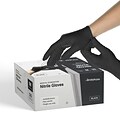 Fifth Pulse Powder Free Nitrile Exam Gloves, Latex Free, Medium, Black, 50 Gloves/Box  (FMN100167)