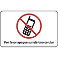 Medical Arts Press® Cell Phone Office Sign; Please Turn Off Your Cellphone, Spanish