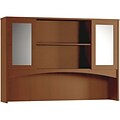 Mayline® Brighton Collection in Cherry; Hutch with Glass Doors