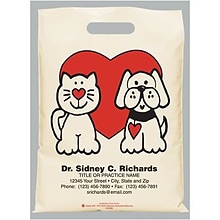 Medical Arts Press® Veterinary Personalized Recycled Supply Bags; 9 x 13, Heart Pets