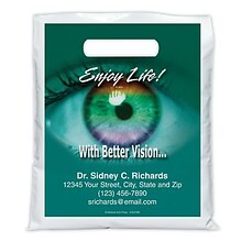Medical Arts Press® Eye Care Personalized Full-Color Bags; 7-1/2x9, Enjoy Vision, 100 Bags, (41637)