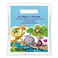 Medical Arts Press® Medical Personalized Full-Color Bags;7-1/2x9, Hippo Giraffe Monkey, 100 Bags, (