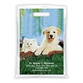 Medical Arts Press® Veterinary Personalized Full-Color Bags; 9x13, Dog Cat Fence, 100 Bags, (41619)