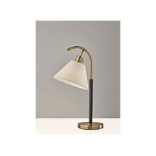 Adesso Jerome Table Lamp, Antique Brass/Black Metal (1612-21)