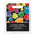 Medical Arts Press® Veterinary Personalized Full-Color Bags; 7-1/2x9, Pawprint, 100 Bags, (41607)
