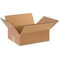 4Hx10Wx12L Single-Wall Flat Corrugated Boxes; Brown, 25 Boxes/Bundle