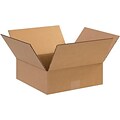 4Hx12Wx12L Single-Wall Flat Corrugated Boxes; Brown, 25 Boxes/Bundle