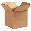 4Hx4Wx4L Single-Wall Cube Corrugated Boxes; Brown, 25 Boxes/Bundle