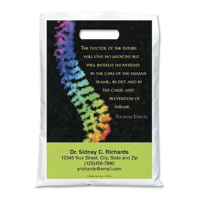Medical Arts Press® Chiropractic Personalized Full-Color Bags; 12X16, Holistic Care, 100 Bags, (147