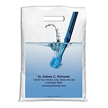 Medical Arts Press® Dental Personalized Full-Color Bags; 9x13, Photobag 4Color Toothbrush, 100 Bags