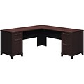 Bush Business Furniture Enterprise 72W x 72D L Shaped Desk, Mocha Cherry,  (2910MC-03K)
