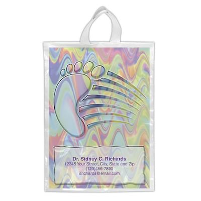 Medical Arts Press® Veterinary Soft-Loop Handle Full-Color Supply Bags; Podi Feet