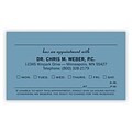 Basic Appointment Cards; Layout A, Smooth Finish, Blue
