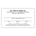 Basic Appointment Cards; Layout B, Smooth Finish, White