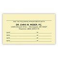 Basic Appointment Cards; Layout C, Linen Finish, Ivory