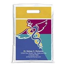 Medical Arts Press® Medical Personalized Full-Color Bags; 9x13, Medical Caduceus, 100 Bags, (56291)
