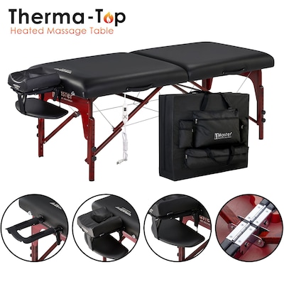 Master Massage 31 Montclair ThermaTopTM Master Massage Portable Massage Table with Memory Foam, Rei