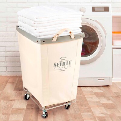Seville Classics Commercial Laundry Cart, 16" x 22" x 27" H (WEB703)