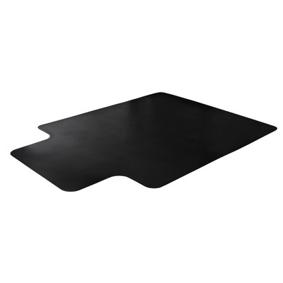 Floortex Advantagemat Vinyl Carpet Chair Mat with Lip, 36 x 48, Black (FC113648LLBV)