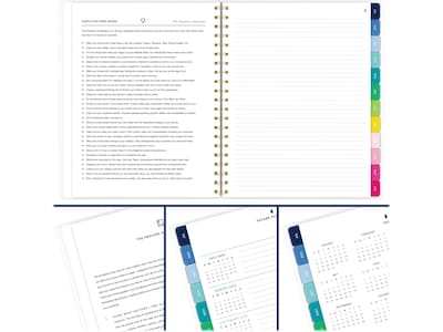 2024-2025 AT-A-GLANCE Simplified by Emily Ley Gingham 8.5" x 11" Academic Weekly & Monthly Planner, Blue/White (EL26-901A-25)