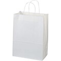 Custom Paper Gift Bag Totes; White, 10x13, 250 Count