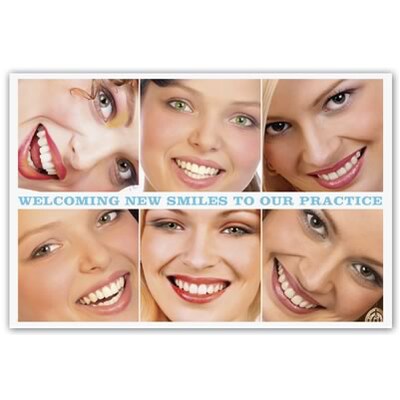 Medical Arts Press® Dental Standard 4x6 Postcards; Welcome, New Smiles