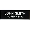 Professional Name Badge Without Logo; 1 x 3
