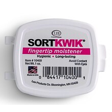 Lee Sortkwik 1 oz. Fingertip Moistener, Pink (10400)