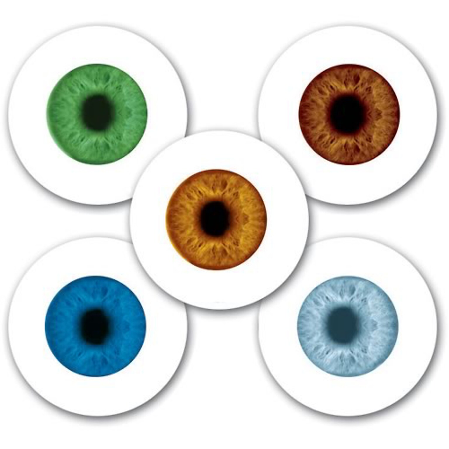 Smilemakers® Glow in the Dark Eyes Assorted Stickers