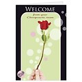 Medical Arts Press® Chiropractic Welcome Cards; Flower/Bubbles, Blank Inside