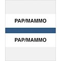 Medical Arts Press® Standard Preprinted Chart Divider Tabs; Pap/Mammo, Dark Blue