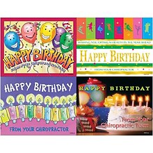 Graphic Image Assorted Postcards; for Laser Printer; Balloons/Chiropractic, 100/Pk