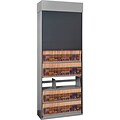 Medical Arts Press® 36 Wide Open Shelf Tambour Door Cabinet; 8- Tier