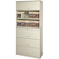 Medical Arts Press® Assembled Stak-N-Lok® 200s 6-Tier 36 Lateral File Cabinet; Letter, Off White (901-57663A)
