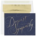 Custom Sympathy Script Cards, with Envelopes, 7 7/8 x 5 5/8 Sympathy Card, 25 Cards per Set