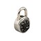 Master Lock® Combination Stainless Steel Padlock Cylinder, 1 7/8 Wide, Black/Silver (MLK1525)