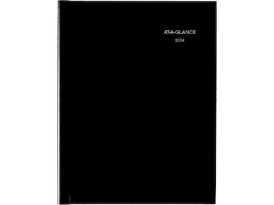 2024 AT-A-GLANCE DayMinder Premiere 8 x 11 Weekly Appointment Book Planner, Black (G520H-00-24)