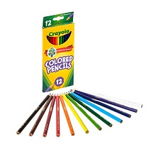 Crayola® Colored Pencils, Assorted Colors, 12/Box (68-4012)