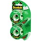 Scotch® Magic™ Invisible Tape with Dispenser, 3/4" x 16.67 yds., 2/Pack (122DM-2)